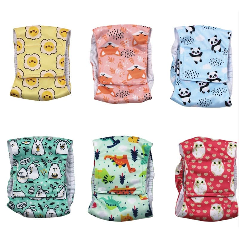 Calças Fisiológicas Estampadas Masculinas Cachorro Impermeáveis Roupa Íntima Respirável Fralda Lavável Para Animais De E