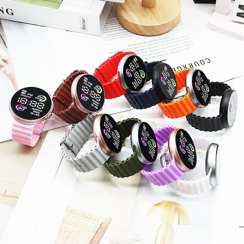 2/5/10/15/20 Kit de atacado inteligente à prova d'água masculino feminino LED relógio esportivo