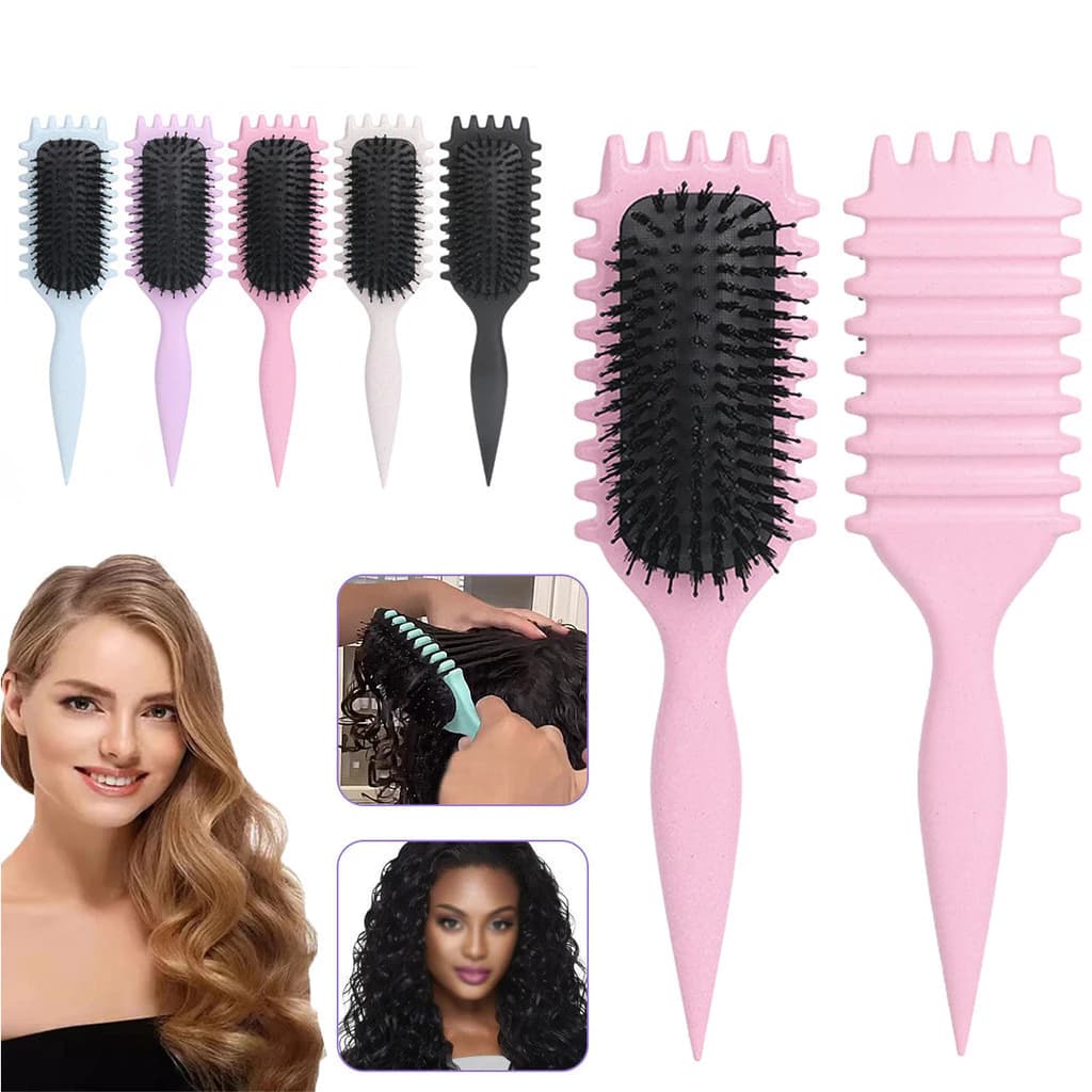 Escova Fitagem HOT Bounce Escova De Cachos Definição para Cabelo Cacheado