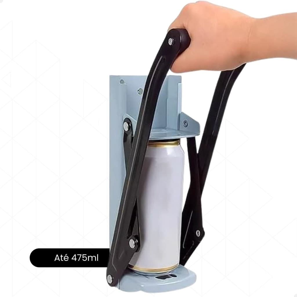 haosin Amassador De Latinha De Cerveja Latas Refri Com Abridor De Garrafa Em Aço Até 475ml