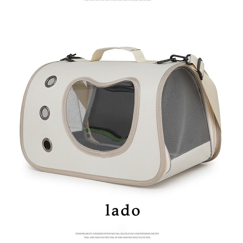 Bolsa/Colméia Portátil para Gato com Espaço Grande e Ventilação, Modelo Transversal e de Mão, para Saídas Afora