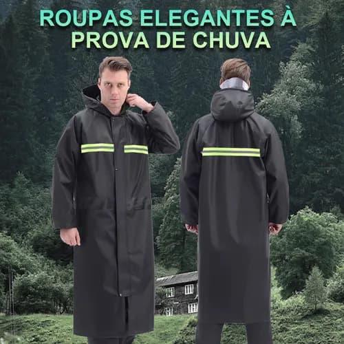 Capa Chuva Moto Motoqueiro Motoboy Impermeável Com Refletivos Bone Anti Pingos