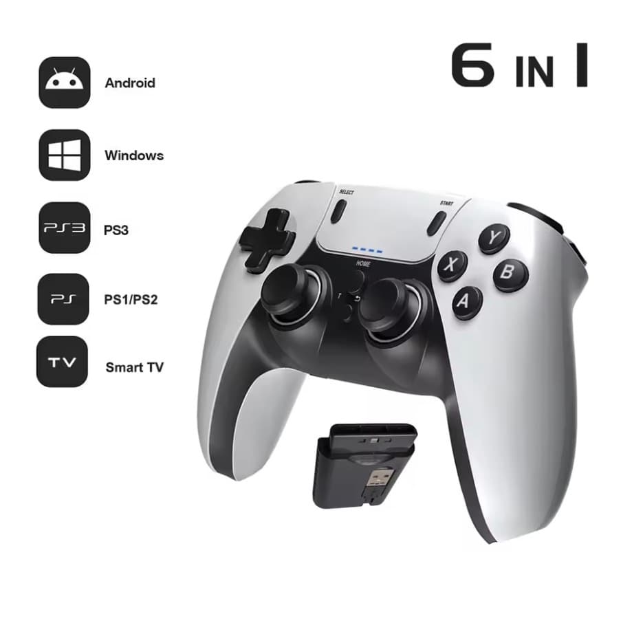 Controlador De Jogos Sem Fio Para PS1 PS2 PS3 PC Android Videogame Console Portátil Entretenimento Gamepad