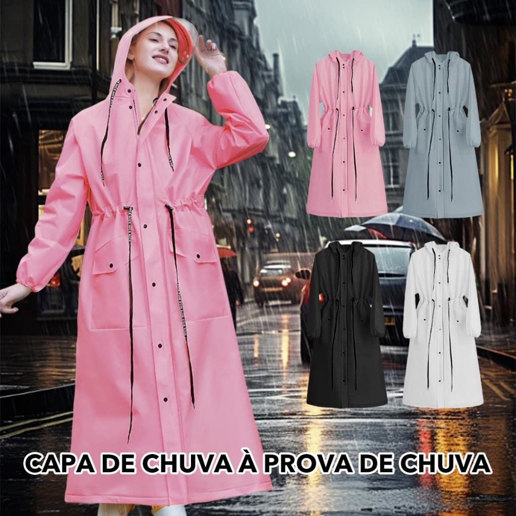 [14.000 + Favoritos] Capa De Chuva Longa De Corpo Inteiro Forte Anti Adulto Feminino Scooter Elétrico Ex Roupas