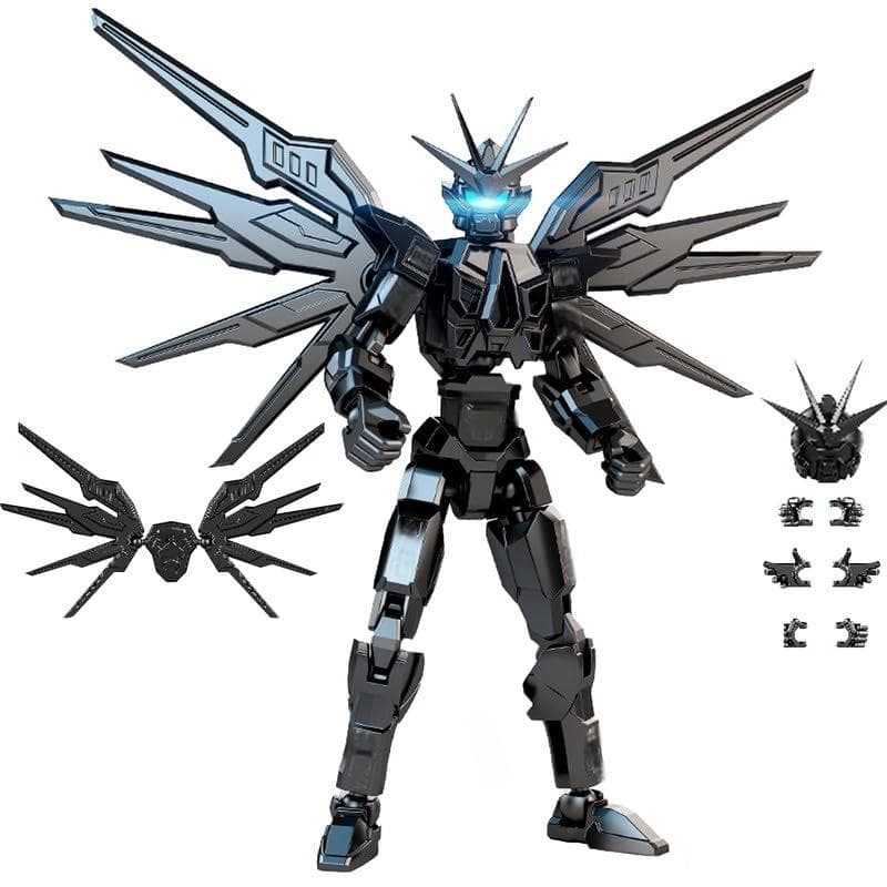 T13 Action  Figure Montada  Robô 3D com Acessórios e  Articulações  para  Exibição Jogo