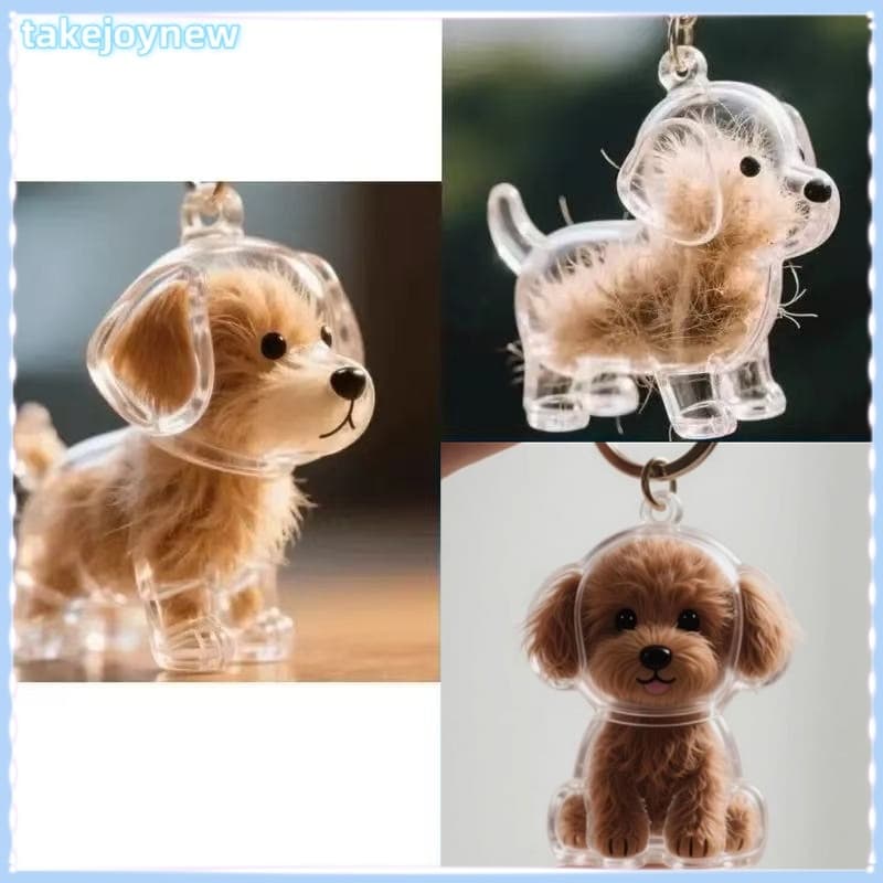 [takejoynewBR] Coleção De Pêlos De Cães De Estimação Pingente Caixa De Armazenamento Transparente Cápsula Lembranças Tbr