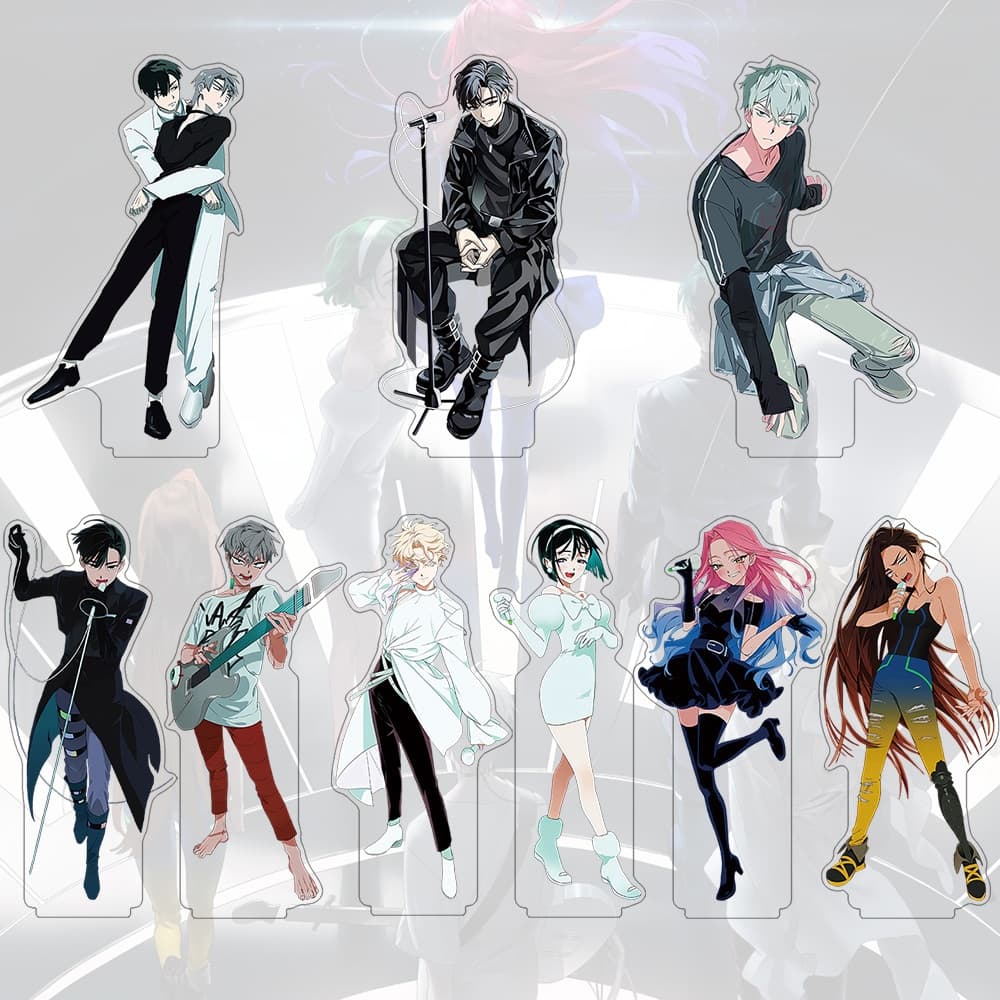 Placa De Suporte Acrílico Alienígena Palco Desenho Animado Anime Marca Em Pé Enfeites De Decoração De Mesa