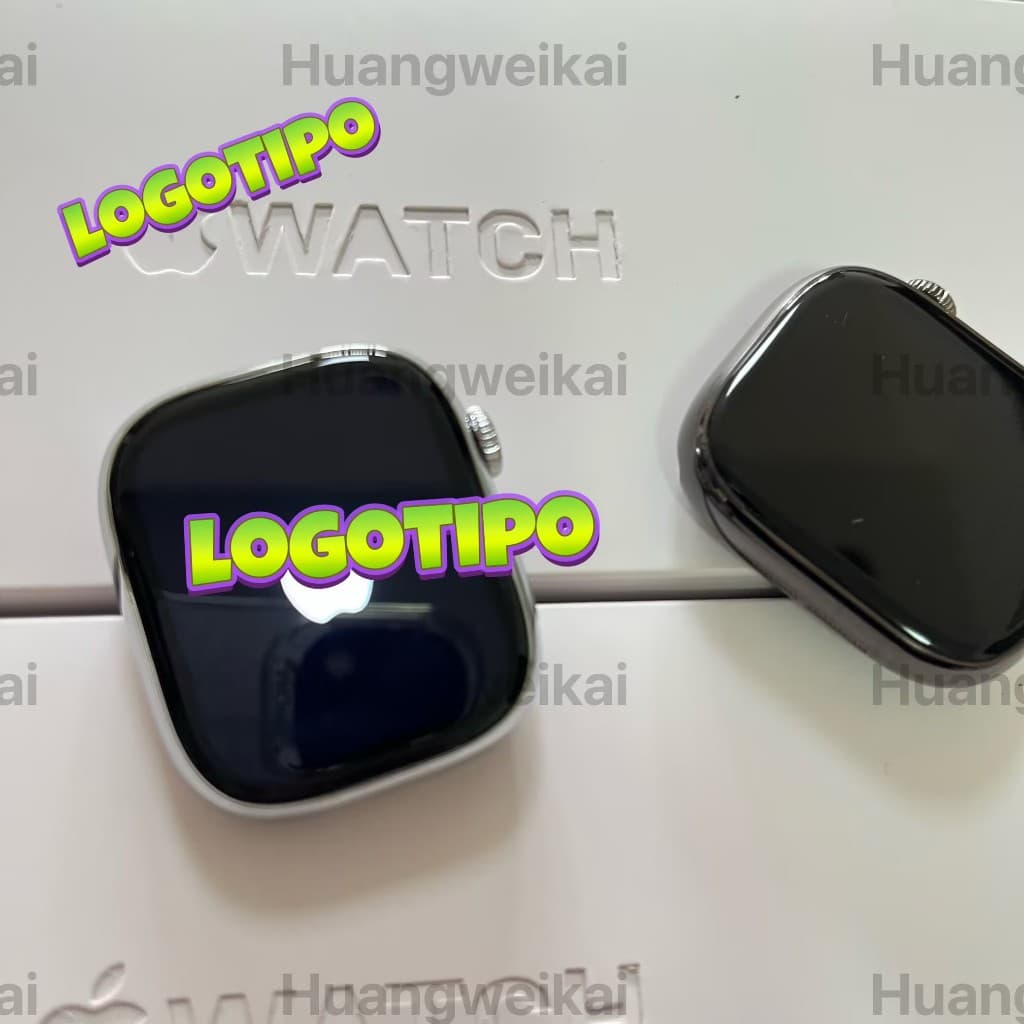 2025 logo series 10 42/46mm AMOLED Relógio Inteligente Tamanho Superior De Aço Inoxidável Borda Inicialização Logotipo