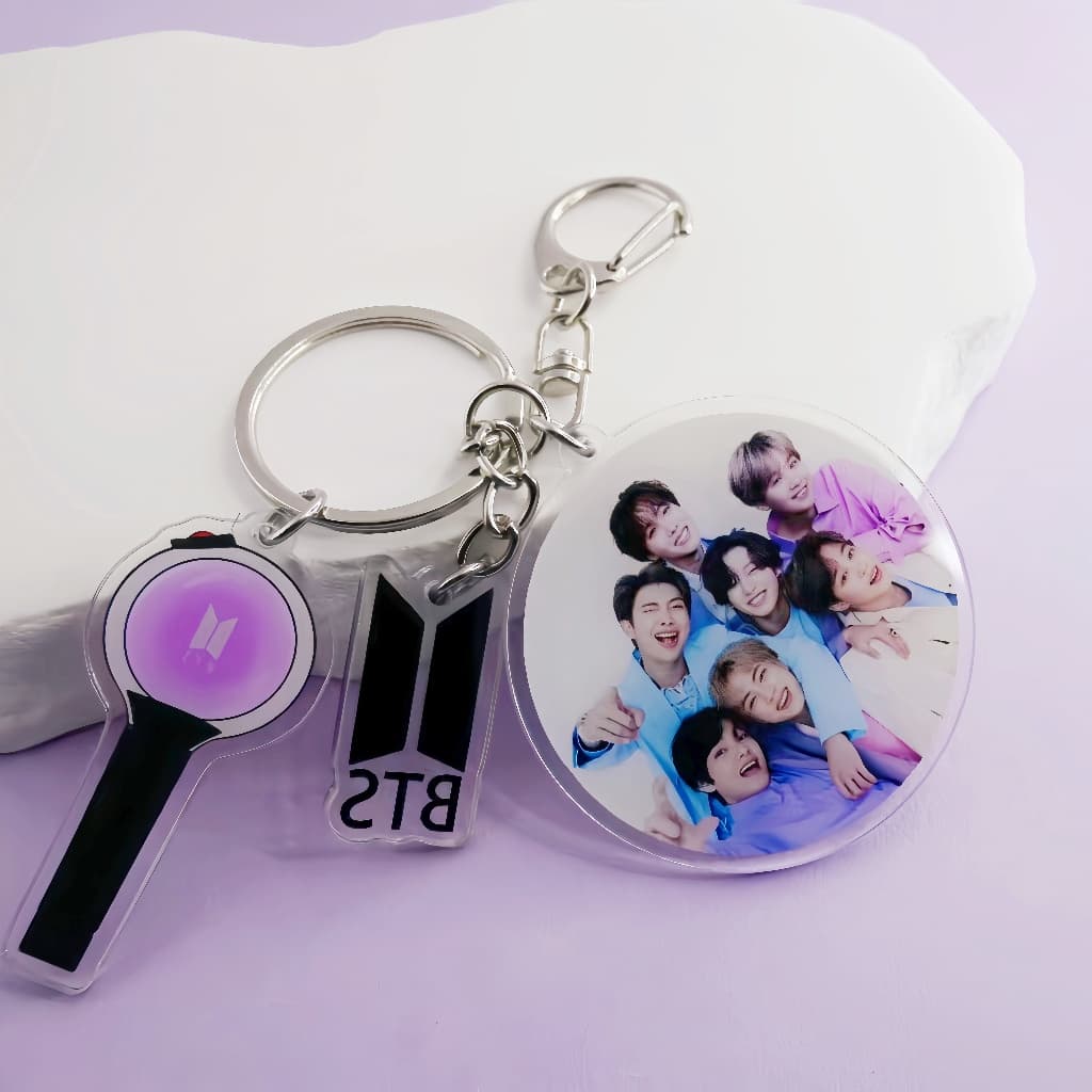 KPOP BTS Lightstick Chaveiro Pingente Luz Vara Bolsa De Jóias Chave De Carro Pingentes Chaveiros