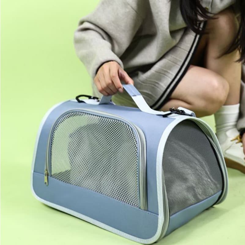 Bolsa Portátil para Gatos e Cachorros – Dobrável, Aerada e Confortável, para Saídas (Mão ou Um Ombro)