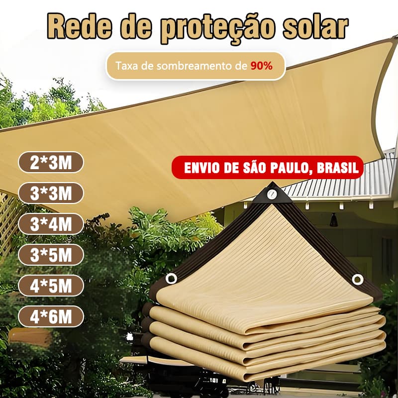 Toldo de acampamento ao ar livre adequado para varanda, taxa de sombra 90%+, com corda + trava de segurança
