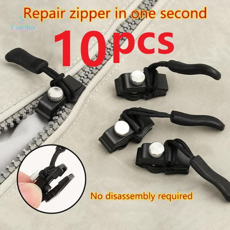 3/10pcs Zipper Reparo Instantâneo Destacável Reparador De Zíper Artefato De Removível