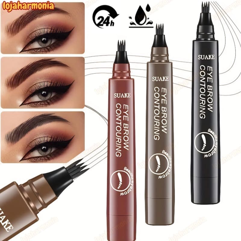 Lápis De Sobrancelha Líquido À Prova D'água De 5 Cores , De Longa Duração , Definição Natural , Maquiagem Barata 4D-LJ