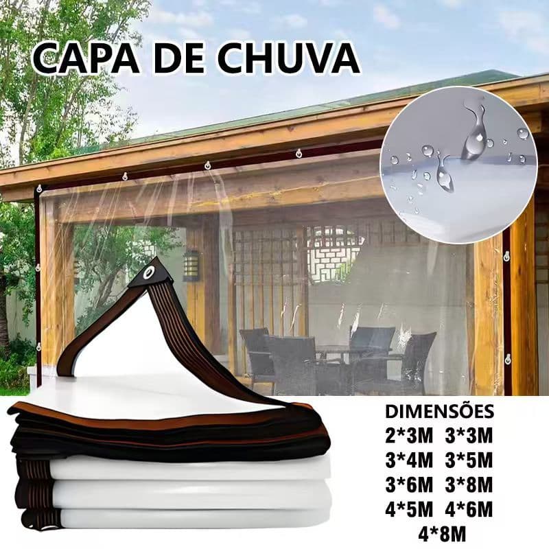 Lona Transparente à Prova d'Água e Durável | Rede de Proteção Solar, Tela de Jardim e Coberturas de Móveis | Cobertura