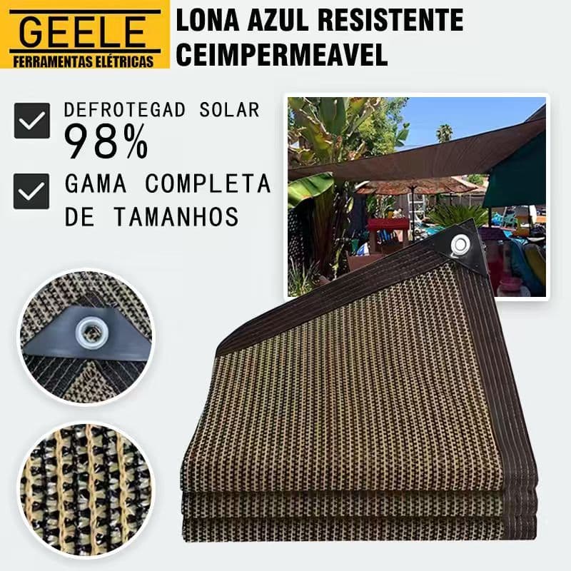 castanho /Amarelo castanho Tela Sombreamento 98% para Garagem e Piscina, Proteção UV e Instalação Rápida Vários tamanhos