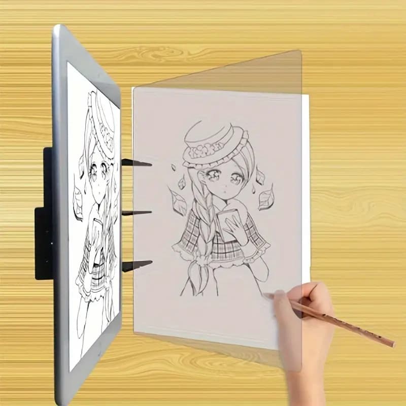 Desenho Projeção Cópia Prancheta Aprendizagem Ferramentas De Mesa De Quadro Esboço Óptico Universal Celular E Tablet