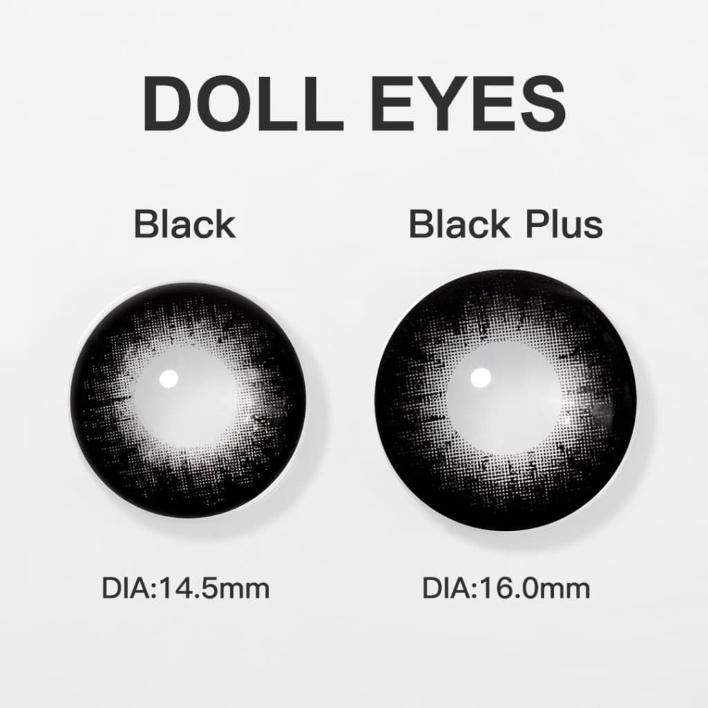 Lente De Contato 1 Par(2 Peças) Magister Marrom/Preto Supersize 16mm 14.5mm Olhos Grandes 6 Meses De Uso