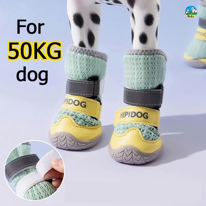 Sapatinho p/ Cachorro Velcro Duplo Antiderrapante 1,5-50 kg Todas Estações Chuva e Casa