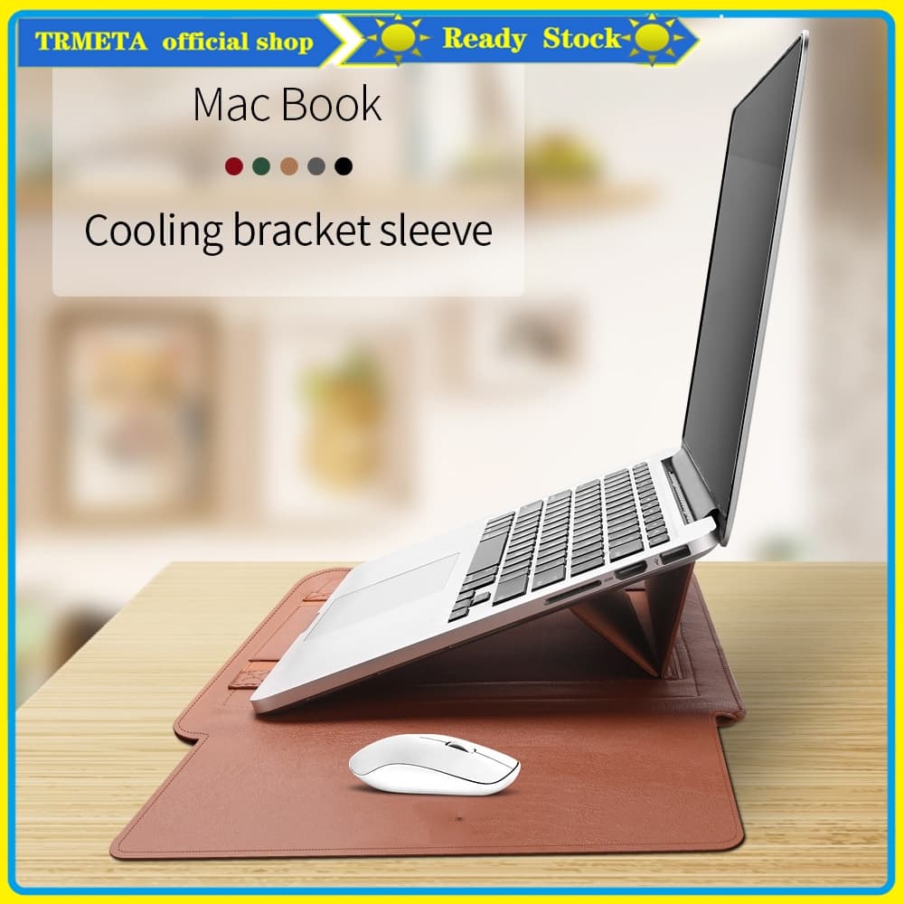 Capa De Couro PU Para Laptop , Macbook NEO 13 A3404 2026 Air Pro 13 M2 13.6 14.2 15 16 Polegadas , Bolsa Com Suporte E M