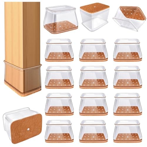 Conjunto de 32/16 peças de protetores de pernas de mesa e cadeira de silicone à prova de som