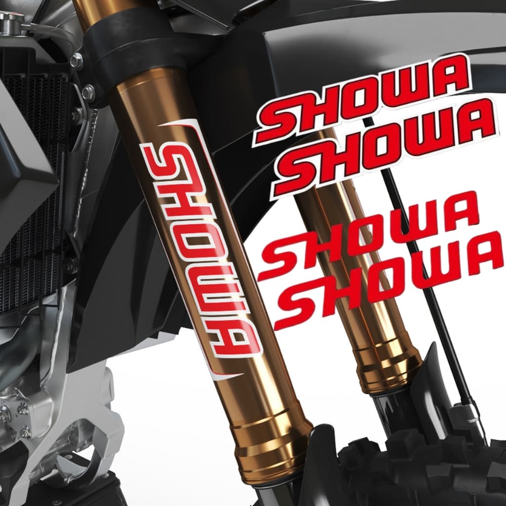Adesivo Para Motocicleta De Motocross , Garfo À Prova D'água , Suspensão , Decalques Showa