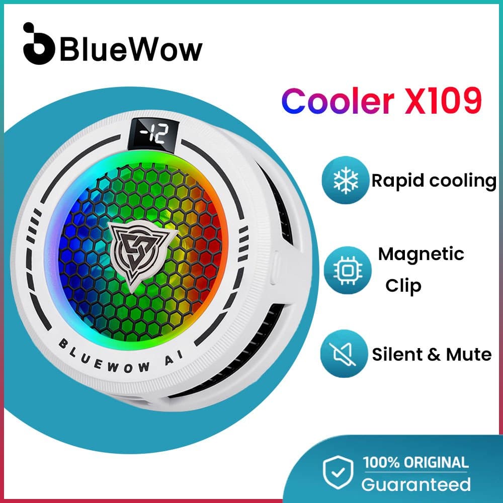 BlueWow X109 Pro/X110 Ultra/X200/X119 AI Refrigerador De Telefone Móvel Ventilador De Resfriamento De Radiador De Jogos 