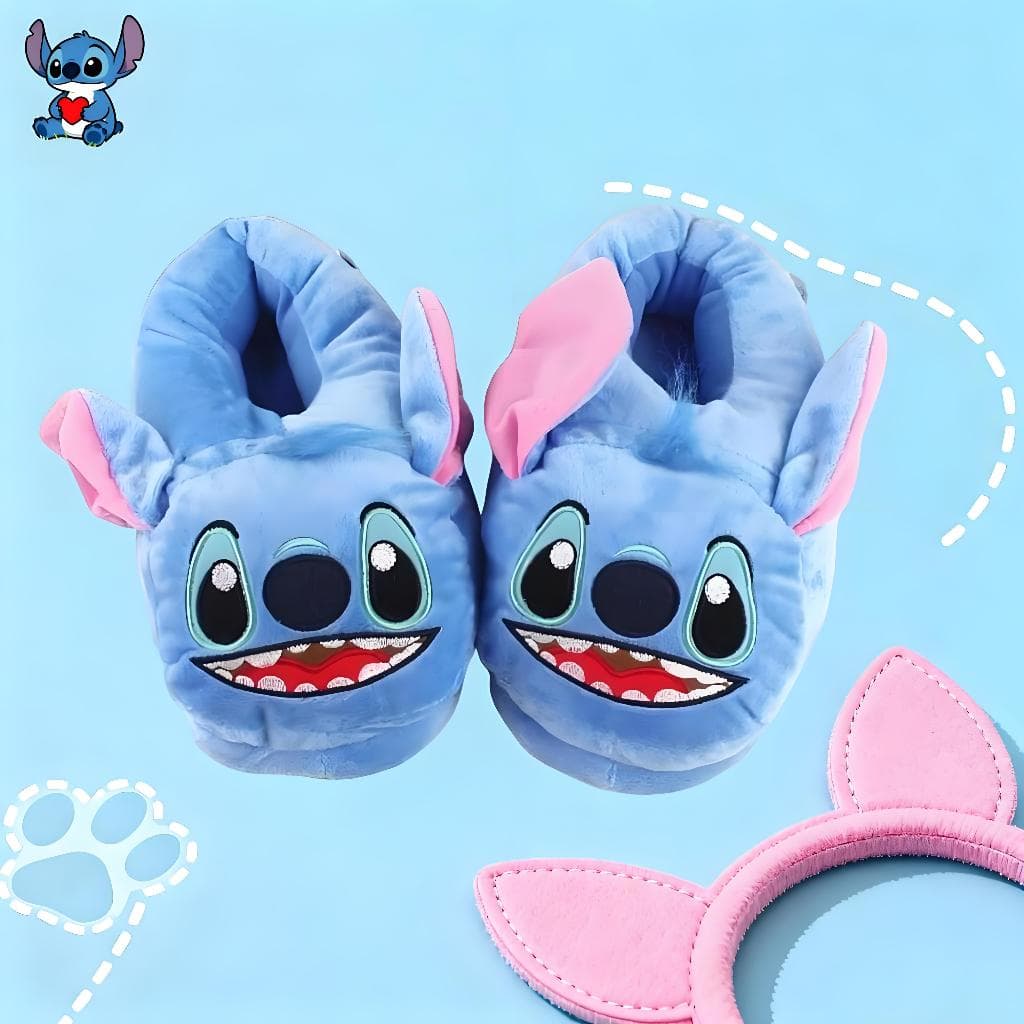 Pantufa Stitch【30 a 34/ 35 40】Cartoon Interior Pantufa Stitch Infantil
