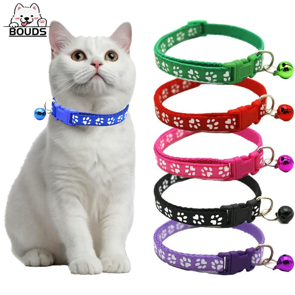 Coleiras para gatos e cachorros - Coleiras ajustáveis com sinos como acessórios decorativos