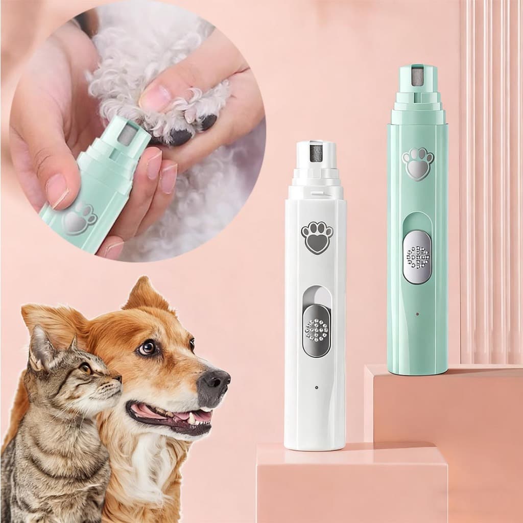 Lixador Elétrico Recarregável Moedor Polidor Unhas Para Pet Gato Cães Cachorro USB