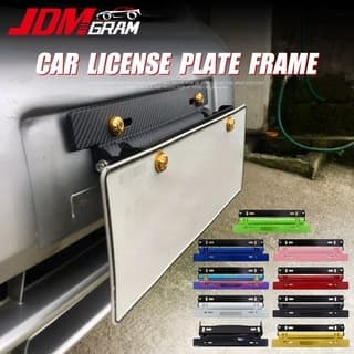 Universal Car Plate Frame Fiber Auto Licença De Carbono Suporte Ajustável De Número Acessórios Exteriores De Automóveis