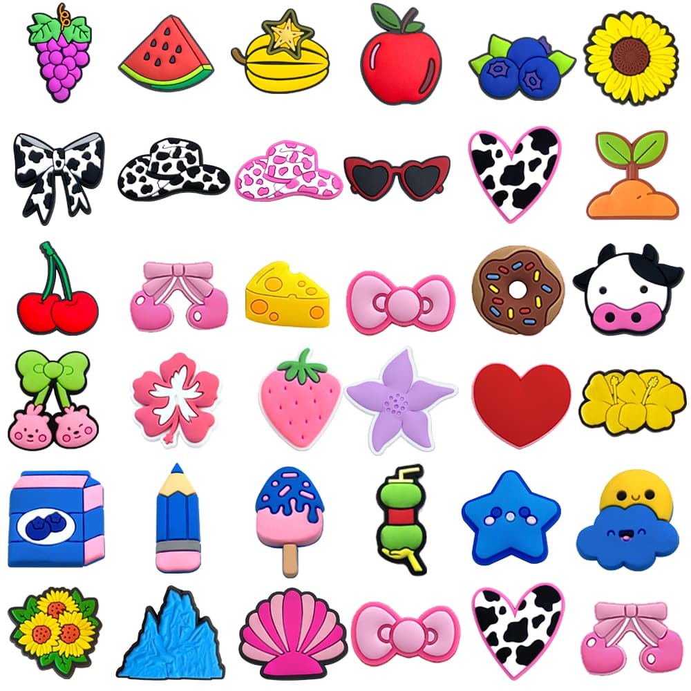 1 Pçs PVC Rosa Sapato Encantos Bonito Decorações Pinos Para Mulheres Meninas Sandália Fivelas Acessórios Presente