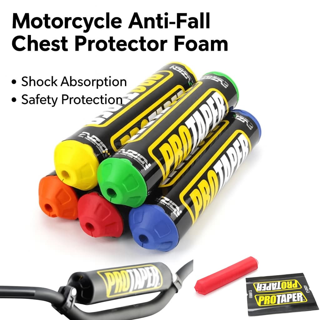 Almofada Protetora De Peito Para Guidão De Motocicleta | De Espuma Off-Road Capa De Barra Anticolisão Ajuste Universal