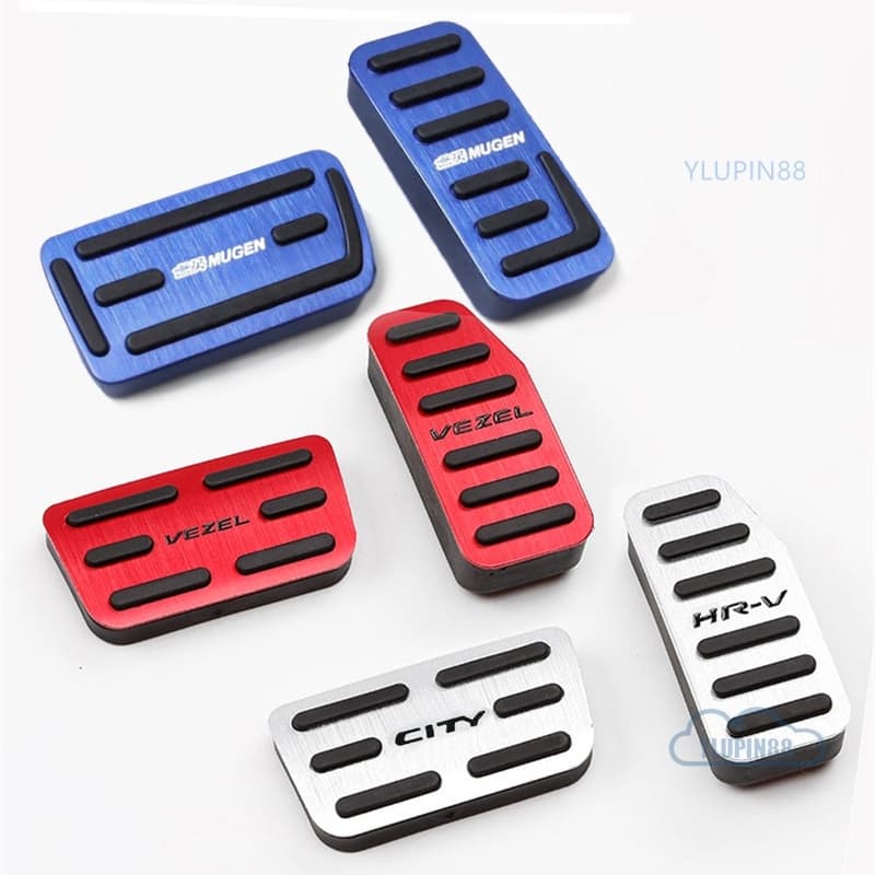 2 Pçs De Alumínio Pedais Do Carro Almofada Gás Acelerador Freio Engrenagem Pedal Capa Protetor Para Honda Fit Jazz Vezel