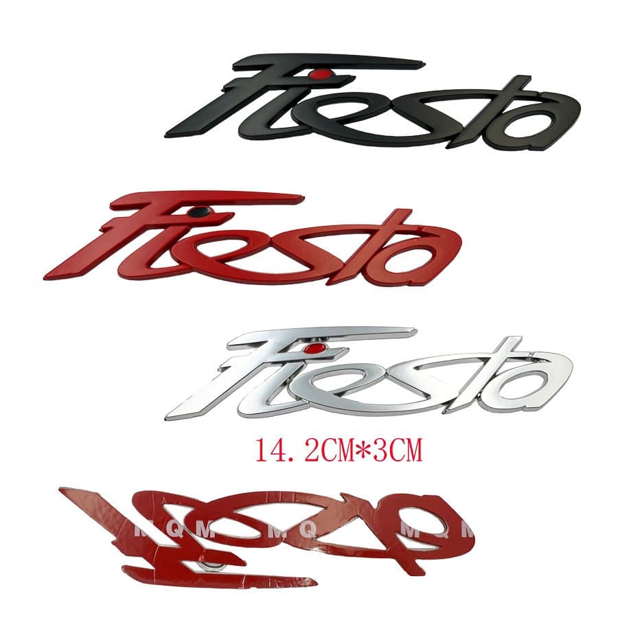 3D Metal Estilo Do Carro Fiesta Logotipo Emblema Auto Tronco Traseiro Carta Adesivo Cauda Decoração Acessórios Automóvei