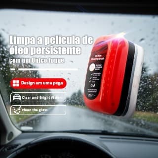 Escova de limpeza de filme de óleo de vidro de carro 120ml Caixa Colorido Armazenamento Conveniente