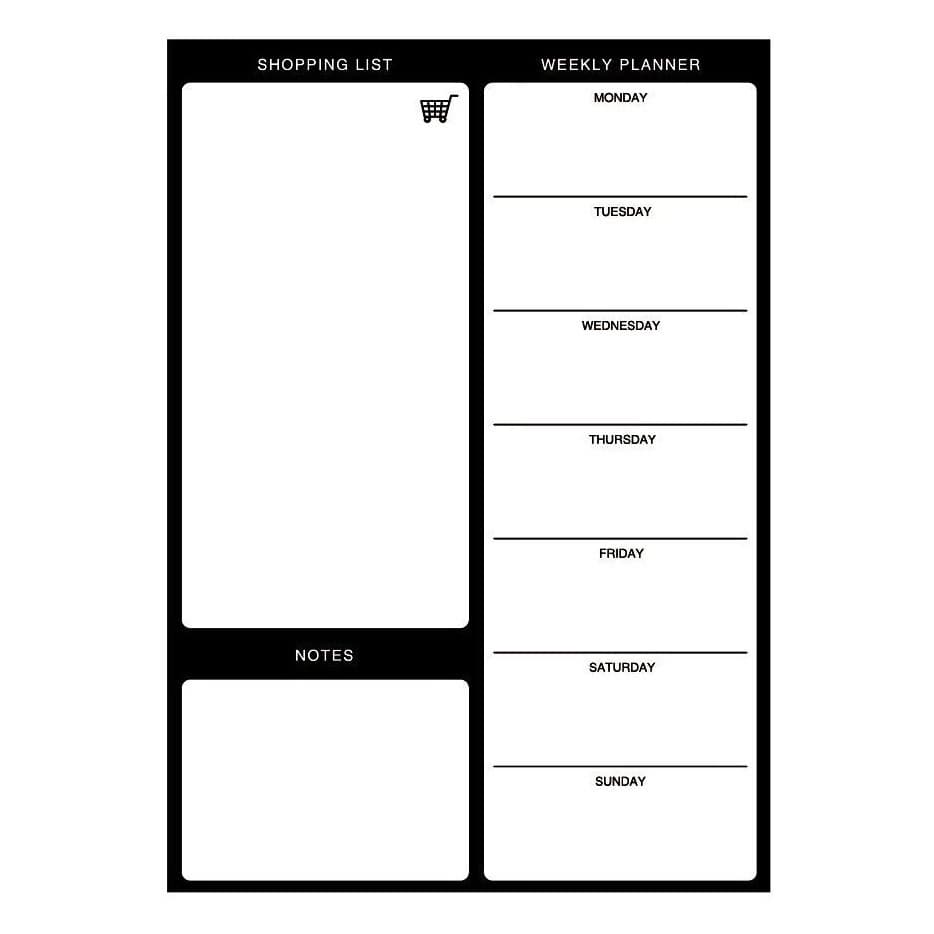 Magnético de Geladeira Imã planner organizador que escrevee apaga