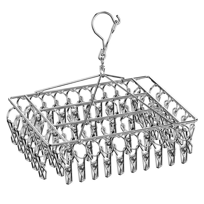 Varal de Inox Reforçado com 20 40 50 Prendedores para Roupas Íntimas Meias e Cuecas