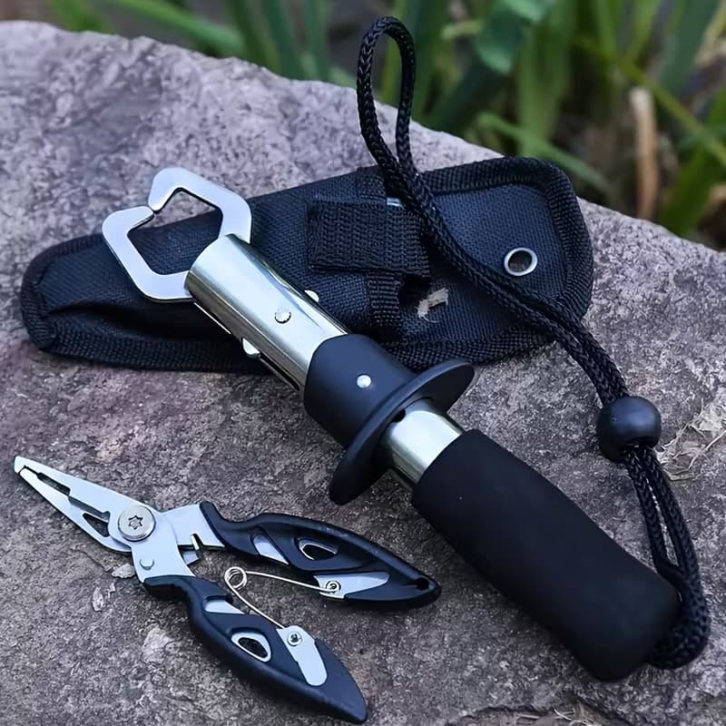 Kit 3/5 Pcs Alicate De Pesca E Ferramentas Multifuncionais Para Os Lábios De Peixe