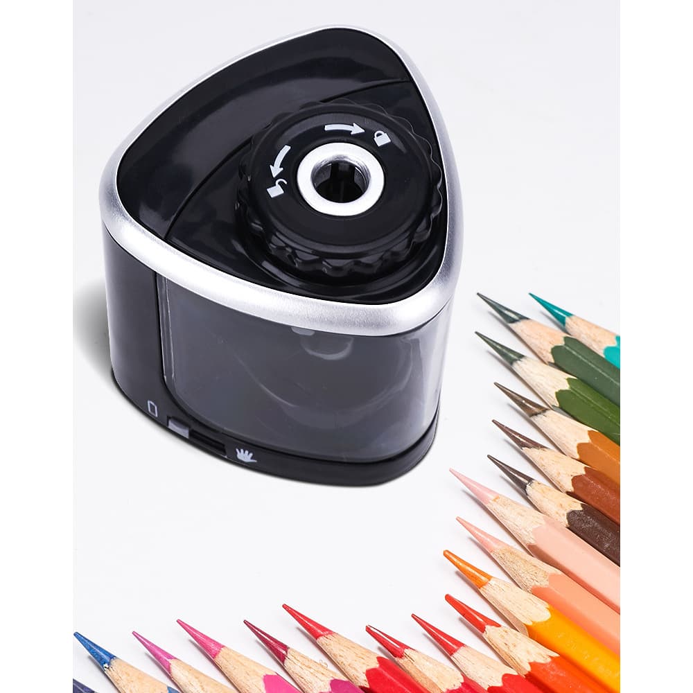 Apontador elétrico automático para lápis de 6 a 8 mm - Ideal para estudantes e uso em escritório