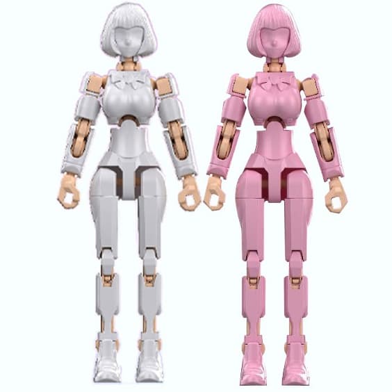 Montagem de modelos de guerreiras mágicas — Articuladas e posáveis para exibições dinâmicas E