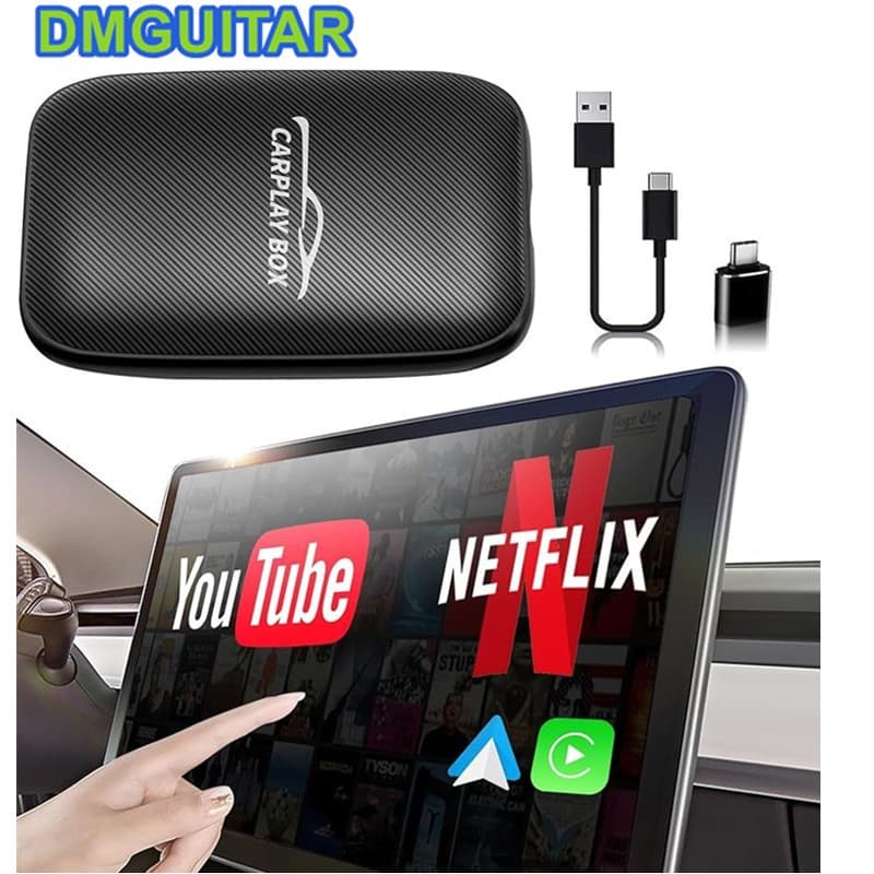 P6035 Carplay Sem Fio 3 Em 1 Para Android auto youtu Carro original Com Caixa , IOS ,