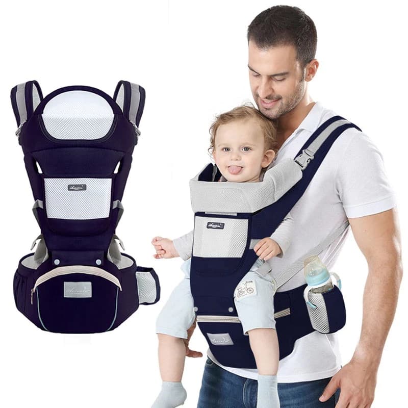 Canguru Para Bebê 0-3 Anos Ergonômico 3 Em 1 Estilo Canguru Frontal Infantil Hipseat
