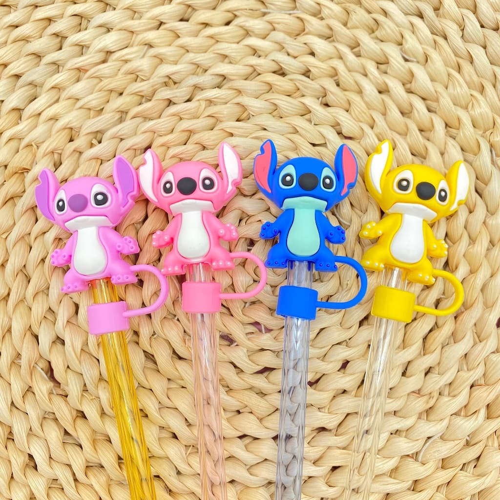 Tampa De Palha De 10 Mm Compatível Com Copo De 30 E 40 Onças , Toppers Desenho Animado , Tampas Reutilizáveis À Prova De