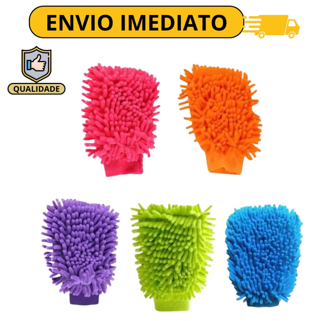 Kit De Lavagem De Carros Com Luvas Para Carro E Motocicleta Cor Aleatória