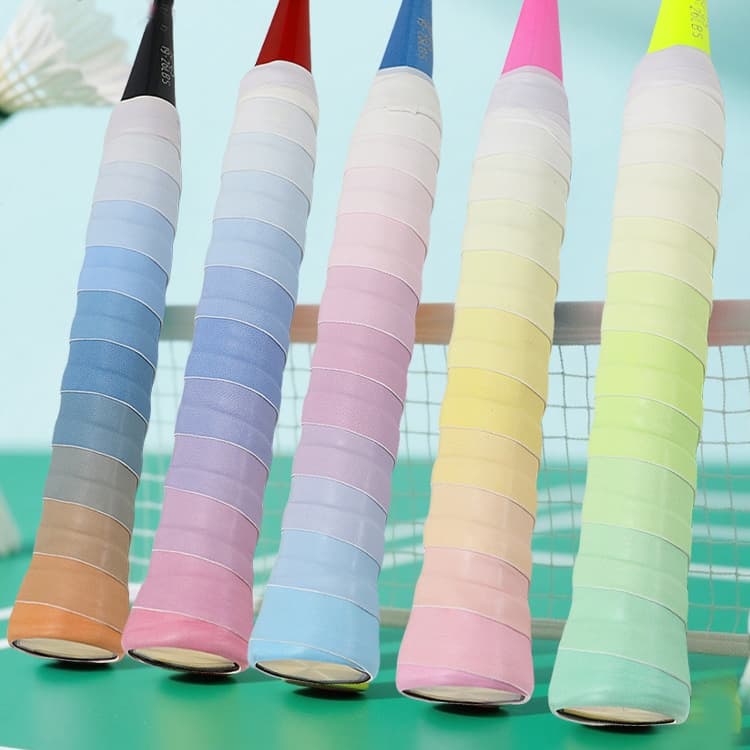 Fita Adesiva Para Raquete De Badminton , Overgrip Tênis , Gradiente Antiderrapante , Envoltório Pickleball , Alças