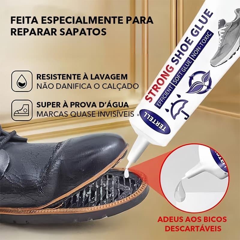 Cola para reparo de calçados, cola de nível profissional para solas de calçados esportivos, alta temperatura 30g