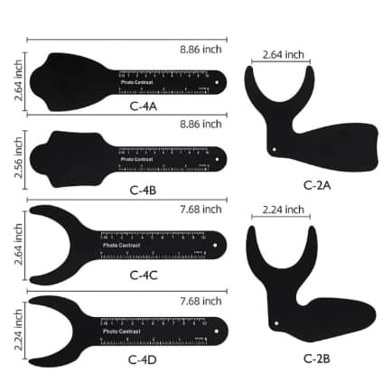 6 Peças Autoclavável Foto Contraste Placa De Fundo Preto Espelho Fotográfico Intraoral