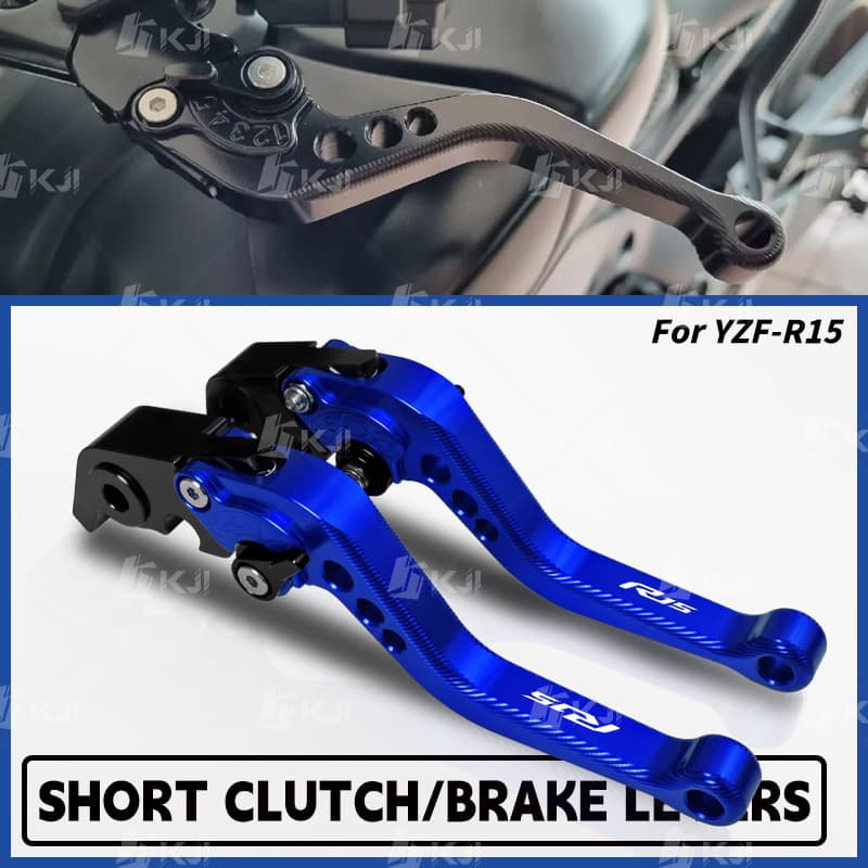 Para YAMAHA YZF R15 3D Alavanca De Embreagem Curta Conjunto Freio Ajustável Lidar Com Alavancas Acessórios Peças