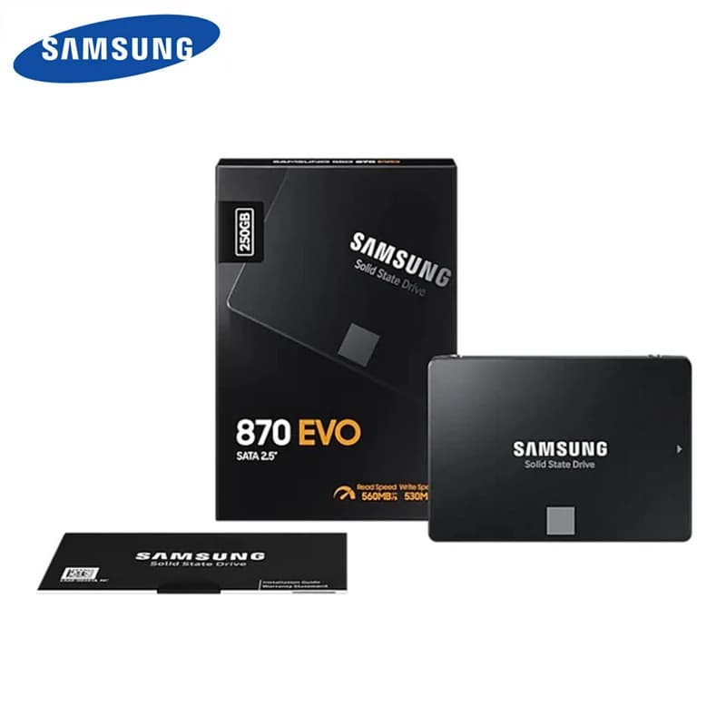 Samsung 870 EVO 500GB 1TB 2TB 4TB SATA III SSD Unidade De Estado Sólido Interna De 2.5 Polegadas Atualização De PC Ou La