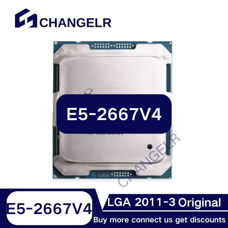 Xeon E5 2667 V4 2667V4 Processador De 3.2 Ghz E 8 Núcleos 16 Threads L3 = 25M 135W LGA 2011-3